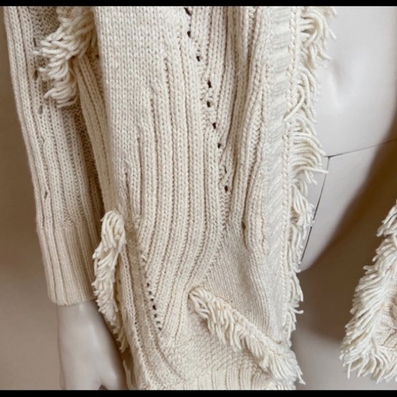 Rosie Neira Ivory Open Cardigan Sweater - Picture 5 of 5